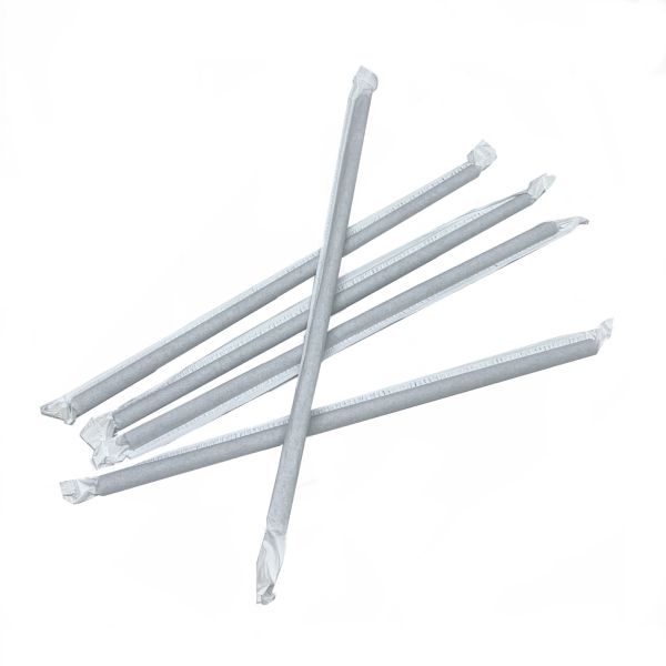 Трубочка чорна в індивідуальній упаковці D6.8